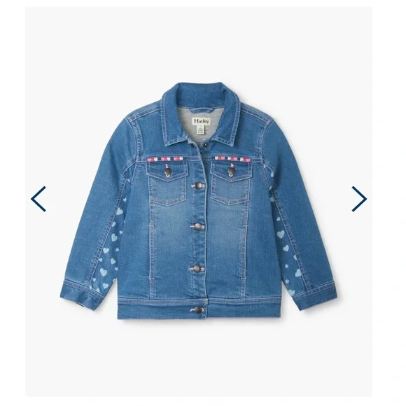 Hayley heart denim jacket size 6 excellent condition - Picture 2 of 4